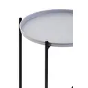 Interiors by Premier Trosa Side Table Round Black/Grey image 3