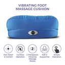 Carmen C81229 Vibrating Foot Massage Cushion with 2 Vibration Massage Modes, Cordless Operation, Navy Blue image 1