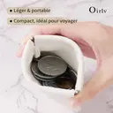 Oirlv Lot de 2 Étuis à Lunettes, Pochettes de Rangement Portables en Cuir PU Souple pour Lunettes de Soleil image 5