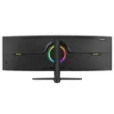 CRUA 49" Bezel-Less 5K DFHD 5120x1440 165Hz Ultrawide Curved Gaming Monitor | 32:9 Immersive 1500R Screen, RGB Breathing Light, Height Adjustable Stand, 120% sRGB HDR, AMD FreeSync, HDMI 2.1/DP 1.4, VESA Mount – Ideal for Gaming/Content Creation/Home Office (Black) image 8