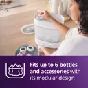 Philips Avent Elektrische Flessensterilisator en -droger - Steriliseert en droogt in 40 minuten - Blijft tot 24 uur steriel - Geïntegreerde lekbak - Doodt 99,9% van bacteriën - SCF291/00 image 8