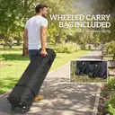 Outsunny 3 x 3 m Pop Up Gazebo with Sidewalls, UPF50+ Heavy Duty Outdoor Garden Party Tent Marquee Wedding Awning Canopy Instant Event Shelter with 4 Sandbags, Wheeled Carry Bag, Silver Grey image 8