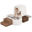BanaSuper Coffret de jeu doux pour enfants, blocs de construction XXL en mousse pour tout-petits, pataugeoire en mousse pour bébé, blocs d’équilibre avec pataugeoire (sans balles), parc de jeux pour équilibre et ramassage, jouet Montessori image 0