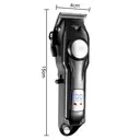 RAF Tondeuse professionnelle sans fil 5W puissante, écran LED, lame en acier au carbone, kit de coiffage pour hommes, coiffeur à domicile image 8