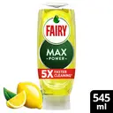 Fairy MaxPower Washing Up Liquid Lemon 545ml image 6