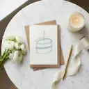 Katie Leamon Blue Birthday Cake Card image 4