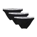CALVIN KLEIN Lot de 3 Culottes Bikini Black M image 0
