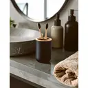 Maison by Premier Modern Black Toothbrush Holder, Sustainable Toothbrush Cup With Divider, Holder For Bathroom Accessories image 2
