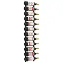 MINGHOU Étagère à vin mural 3 - profondeur unique, moderne, accès facile, gain de place - capacité de stockage pour 12 bouteilles image 1