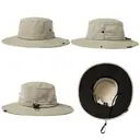 TOP-EX Chapeau anti-UV à bords larges avec arceau amovible et panneau en mesh ventilé gris - taille M/L image 1