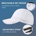 TOP-EX Casquette imperméable et résistante à toutes les conditions Urban Storm, taille M/L - Blanc image 4