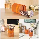 Senhoglb Mesh Pen Pot，Set of 2，Orange, New Year Sale , Top gift picks image 4