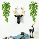 Yuejia 4Pcs 30in/76cmArtificial ake Vines Monstera for Decoration, Artificial Plants Ivy with Leaves Outdoor Indoor Decor Plastic Greenery Green Plant Faux Stems Home Garden Party Wedding Bedroom Room Office image 1