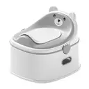 Abattant WC ours pliable avec marchepied antidérapant pour enfants de 1 à 3 ans - Gris  image 0