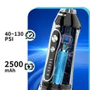 H2ofloss toothbrush, oral water jet, dental water jet, high-pressure cleaning, 300ml large water tank, 5 modes, 2500MAh, IPX7 waterproof image 7