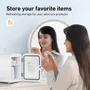 AstroAI Mini Fridge, 4Liter / 6Can AC/DC Portable Thermoelectric Cooler & Warmer for Skincare, Beverage, Food, Home, Office and Car, ETL Listed – White image 3