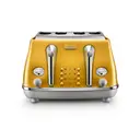 De’Longhi Icona Capitals 4 Slice Toaster, Yellow, CTOC4003.Y image 0