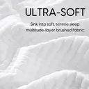 Meeallhome advanced quilting Bedspread 260*220cm/60*80cm*2 White image 6