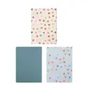Jubiluu Lot de 3 carnets A5 à couverture souple 50 feuilles avec papier 80 g - Floraison étoilée image 2