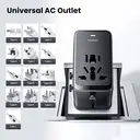 toocki Universal Travel Adapter 65W PD Fast Charger Adapter – International Power Adapter with 1 USB-A & 3 USB-C Ports – Plug Adapter for EU, UK, US, AUS image 5