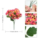 4Pcs 11in/28cm
Artificial Pansies Flowers Outdoor Faux Flowers Plastic Plants Artificial Silk Flowers for Front Porch Garden Window Box Hanging Planter Decoration(orange) image 7