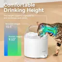 CATLINK Pure 2 W02 Distributeur automatique d’aliments pour animaux avec détection de l’état de santé, fonctionnement ultra silencieux et pompe à eau sans fil - Capacité 2,6 L image 6