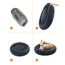 SONGMICS Lit donut pour chien avec housse amovible et lavable gris foncé - Ø 100 cm image 8