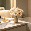 Yuejia 3Pcs 9.05in/23cmArtificial Silk Gerbera Flowers Wedding Home verandahs Table Decor Fake Daisy Chrysanthemum Party Home Decoration(champagne) image 4