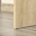 HOMCOM L-Shaped Desk, Corner Computer Desk with Storage Drawer, Adjustable Shelf, Cabinet for Home Office and Study, 120 x 92 x 75cm, Oak and White image 8