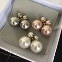 VoxorAI gold classic double pearl earrings with two pearls on both sides, light luxury, high fashion, niche new products 6mm and 14mm image 3