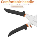 GARTOL Miter Shears- Multifunctional Trunking Shears for Angular Cutting of Moulding and Trim, Adjustable at 45 to
135 Degree, Hand Tools for Cutting Soft Wood, Plastic, PVC, with Replacement
Blades image 6