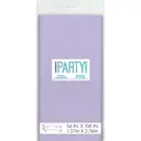 Unique Plastic Table Cover, Lavender, 1.37 x 2.74m image 1