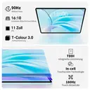 TECLAST P50 Tablet, 11 Zoll, 90 Hz, Android 15, 20 GB RAM + 128 GB ROM, Dual-SIM 4G LTE + 5G-WLAN, 2 GHz Achtkernprozessor, 7000 mAh/GPS/Widevine L1/OTG/Typ-C/3,5 mm/Metall-2025 image 6
