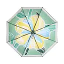 Beneunder BM398, Three-Fold Enhanced Black Coating Protection Umbrella Outdoor Windproof Waterproof, Green Flower, Couple Gift Perfect Gift image 0