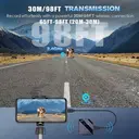 The Verbex K21 Dual Microphone is a wireless mini microphone for live streaming, recording, and interviews. It features noise reduction and an all-in-one button-style design, compatible with Type-C interface. image 7