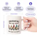 Alphynix 1 Stück 33cl Keramiktasse, sarkastische Hühnertasse, lustiges Hühnerliebhabergeschenk für Geflügelzüchter, Hühnerhalter, Tierliebhaber-Kaffeetasse,Le cadeau de la saint-valentin, cadeau d’anniversaire image 7