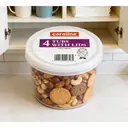 Caroline 16oz Clear Round Plastic Tub with Lid, 120mm diameter x 70mm deep, pack of 4 image 2