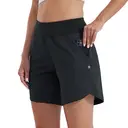 Willit Women's 7" Swim Board Shorts UPF 50+ High Waisted Swimming Shorts with Liner Pockets Black Size 40 image 1
