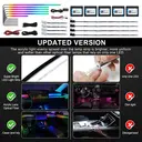 Dreamcolor Bandes lumineuses LED en acrylique pour intérieur de voiture avec contrôle via application, RGB 14-en-1, 593 LED néons et synchronisation musicale image 5