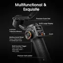 hohem Smartphone Gimbal Stabilizer with Adjustable CCT/RGB Fill Light image 5