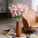 Yuejia Lot de 3 bouquets de fleurs artificielles en soie campanule rose - 84 cm image 4