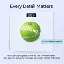 Sparoma AD-26 White Electronic Scale – 2 AAA Batteries (Batteries Not Included), 180kg Capacity, 0.05kg High Precision, 4mm Tempered Glass, LCD Display, Suitable for Bathrooms, Bedrooms and Home Use image 3