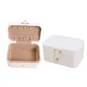 JORDAN&JUDY 2-Tier White Jewelry Organizer Box for Earrings， Rings， and Necklaces, New Year Sale , Top gift picks image 0