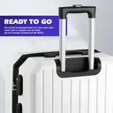 20/24/28 Inch Luggage Set Lightweight Rolling Suitcase with Vanity Case White image 6