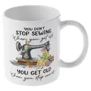 Alphynix 1pc, Funny Coffee Mug, 11oz Ceramic Coffee Cups, Water Cups, Summer Winter Drinkware,Best Gift for sewing enthusiast image 3