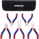 WORKPRO W001305 Mini Precision Pliers Set, Jewellery Pliers, 5 Pieces image 0