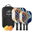 NIUPIPO MX-23 Lot de 4 raquettes de pickleball, 2 adultes et 2 enfants, 4 balles et un sac de transport  image 0