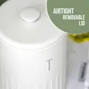 BLACKMOOR Embossed Tea Canister - Ivory image 3