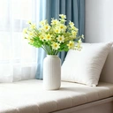 Yuejia 4Pcs 12.6in/32cmArtificial Chrysanthemum Flowers Fake Bouquet Without Vase for Office Family Party Home Wedding Decorations,High-end Artificial Flowers Faux Floral Daisy Bouquet Pack for Decor(yellow) image 6