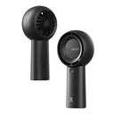 JISULIFE Ventilateur portable à main Life 5, batterie 6000 mAh [jusqu’à 18 h d’autonomie], ventilateur mini portable, rechargeable via USB, 5 vitesses, noir image 0